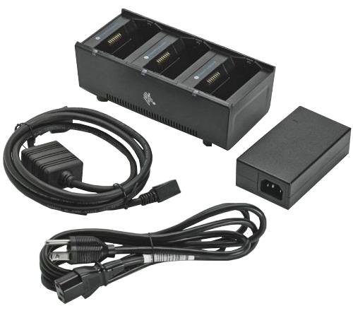  3-слотовое зарядное устройство для принтера Zebra ZQ600, QLn, ZQ500