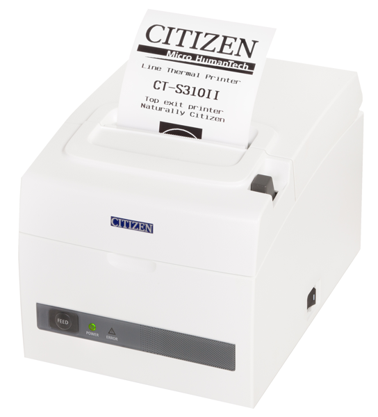  Термопринтер этикеток Citizen CT-S310II; Serial + USB, Pure White