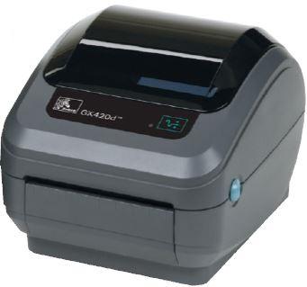 Термопринтер этикеток Zebra GX420d; 203dpi, USB, RS232, Ethernet, Cutter - Liner and Tag