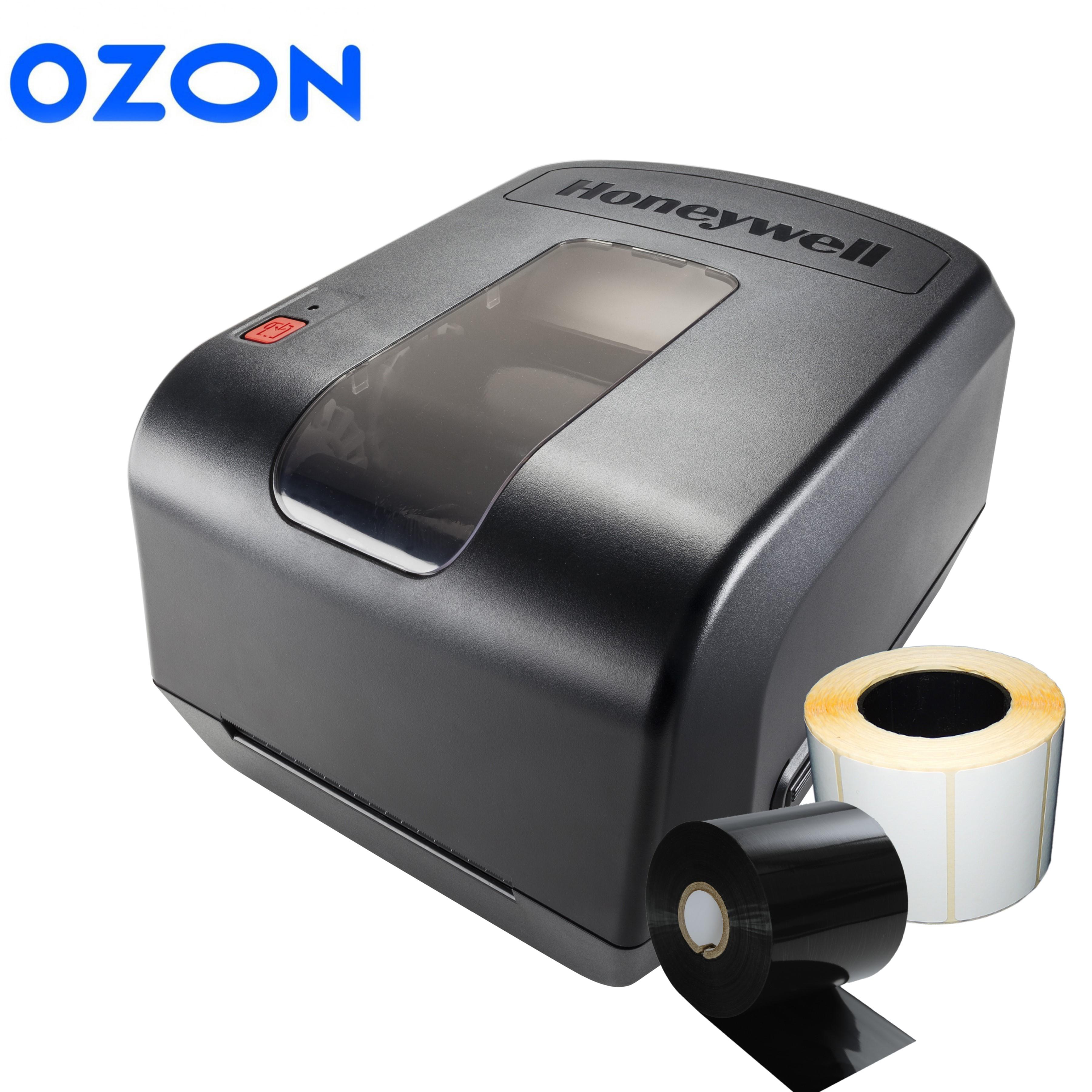  Термотрансферный принтер Honeywell PC42t Plus (комплект для ОЗОН) + этикетки 300 штук + 1 риббон