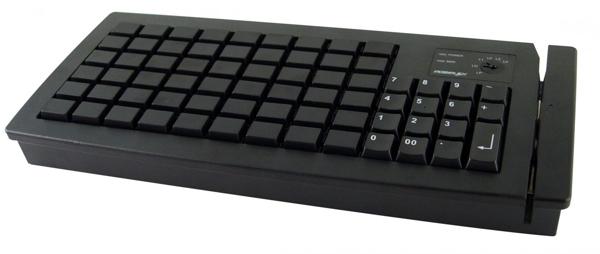 Программируемая клавиатура  Posiflex KB-6600U с ридером на 1-3 дорожки