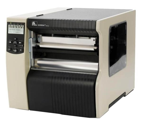  Термотрансферный принтер Zebra 220Xi4 (254 мм/сек, 203dpi, ширина печати 216 мм, Ethernet) со смотчиком