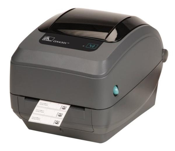 Термотрансферный принтер Zebra GX430t; 300dpi, USB, RS232, Ethernet, Cutter - Liner and Tag