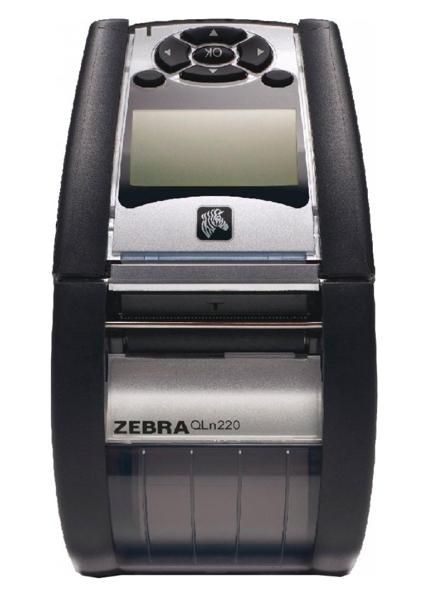Термопринтер этикеток Zebra QLn 220 (ширина печати - 48 мм), 802.11a/b/g/n, Bluetooth 3.0 (Dual Radio), Linerless