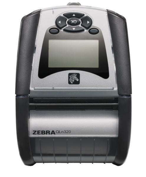 Термопринтер этикеток Zebra QLn 320 (ширина печати - 72 мм), 802.11a/b/g/n, Bluetooth 3.0 (Dual Radio), увеличенная батарея