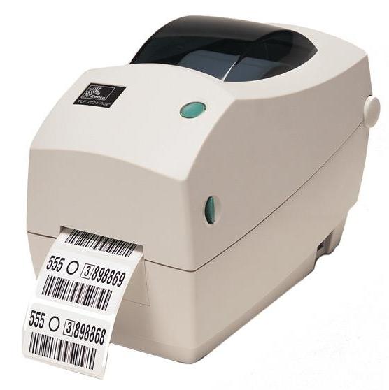  Термотрансферный принтер Zebra TLP 2824 Plus  (термоперенос, 56 мм, скорость 102 мм/сек, RS232, USB, Устройство отделения этикеток)
