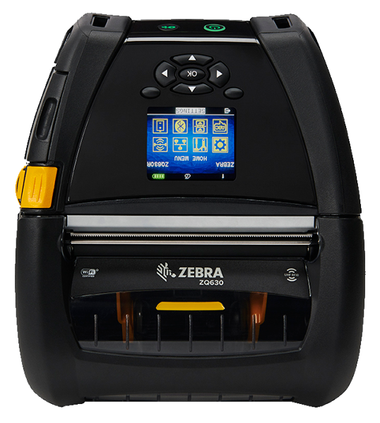  Термопринтер этикеток Zebra DT Printer ZQ630; English fonts,Dual 802.11AC / BT4.x, Linered platen, 0.75&quot; core, Group E, Shoulder strap, Belt clip, Media Width Sen