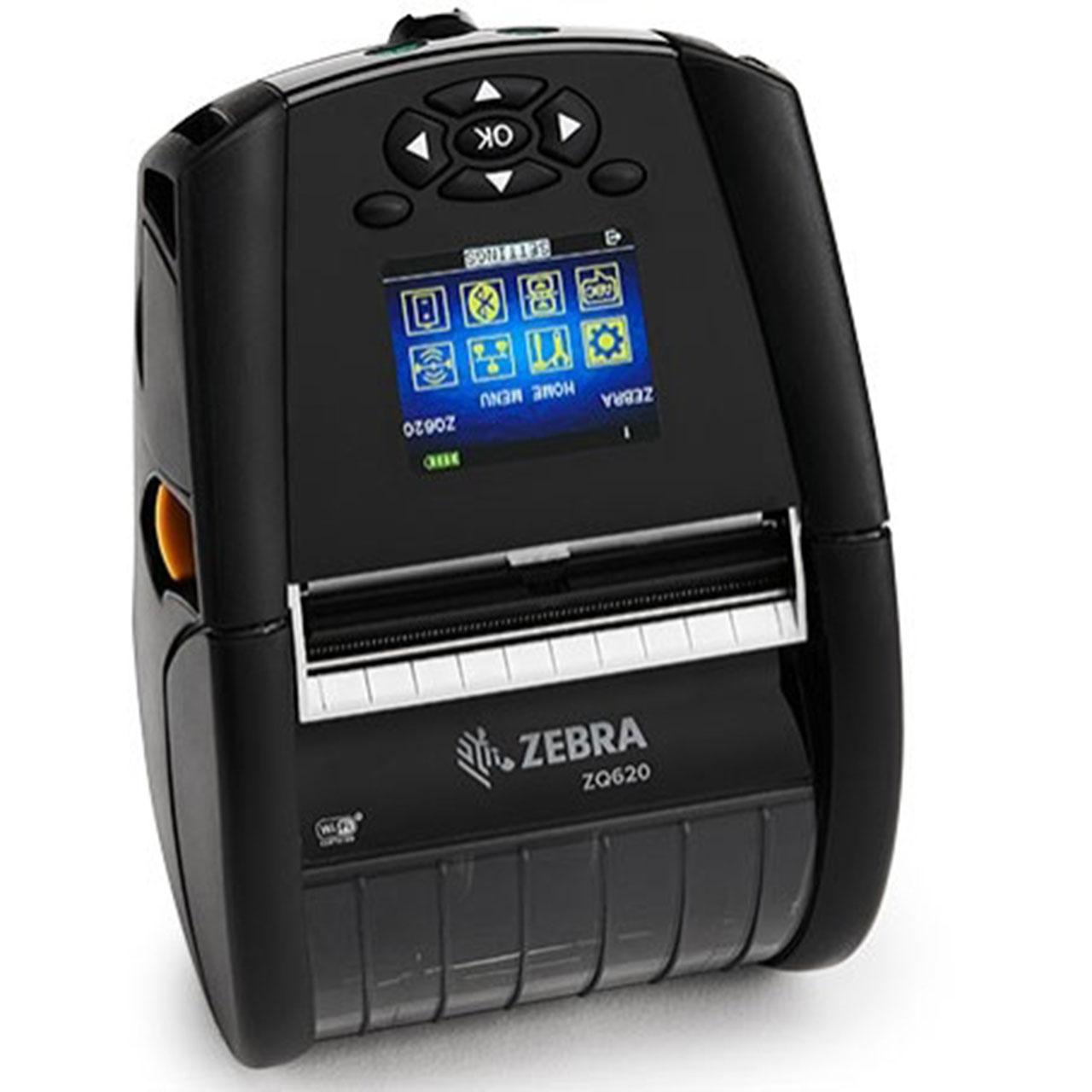  Термопринтер этикеток Zebra DT Printer ZQ620 3&quot;/72mm; English fonts,Dual 802.11AC / BT4.x, Linered platen, 0.75&quot; core, Group E, Shoulder strap, Belt clip, Media Width Sen