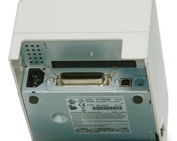 Термопринтер этикеток Citizen CT-S2000; USB, Ivory White-2