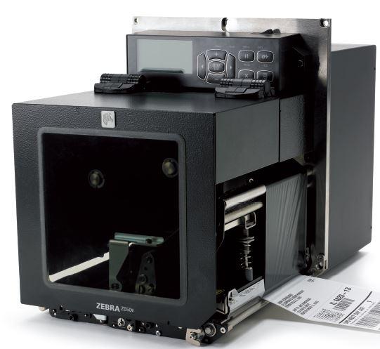Термотрансферный принтер Zebra ZE500 6", RH;  203DPI, EURO / UK CORD, RS232, PARALLEL, USB, INT 10/100, ZPL II