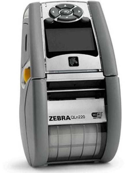 Термопринтер этикеток Zebra QLn 220 (ширина печати - 48 мм), 802.11a/b/g/n, Bluetooth 3.0 (Dual Radio), увеличенная батарея-1