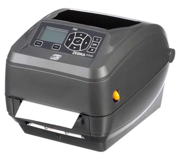 Термотрансферный принтер Zebra ZD500; 300 dpi, EU and UK Cords, USB/RS232/Centronics Parallel/Ethernet/802.11abgn and Bluetooth, Dispenser (Peel)