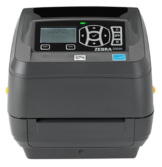 Термотрансферный принтер Zebra ZD500; 300 dpi, EU and UK Cords, USB/RS232/Centronics Parallel/Ethernet/802.11abgn and Bluetooth, Dispenser (Peel)-1