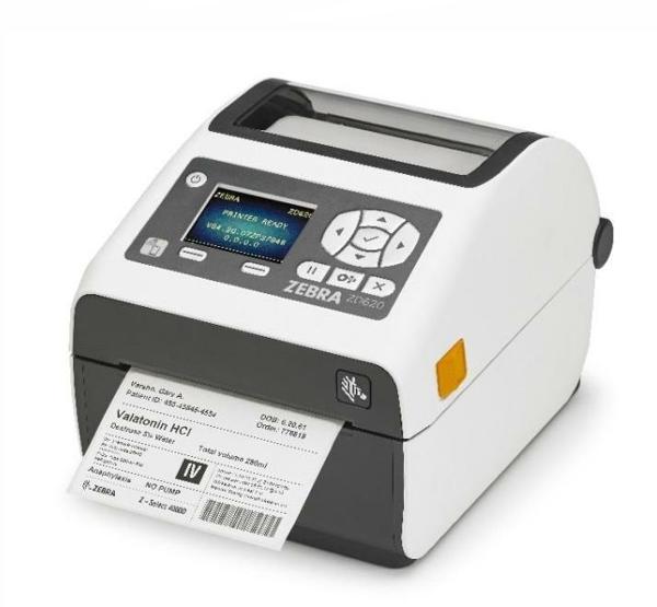 Термопринтер этикеток Zebra ZD620-HC Медицинский, 300 dpi, USB, USB Host, BTLE, RS232, Ethernet, с замком [ZD62L43-D0EF00EZ]-1
