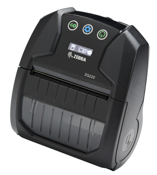Термопринтер этикеток Zebra ZQ220, 3 inch DT Printer, Bluetooth, linerless&receipt printing, English/Latin/Cyrillic-2