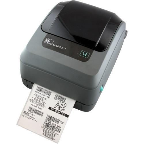 Термотрансферный принтер Zebra GX430t; 300dpi, USB, RS232, 802.11b/g, LCD, Dispenser (Peeler)-1