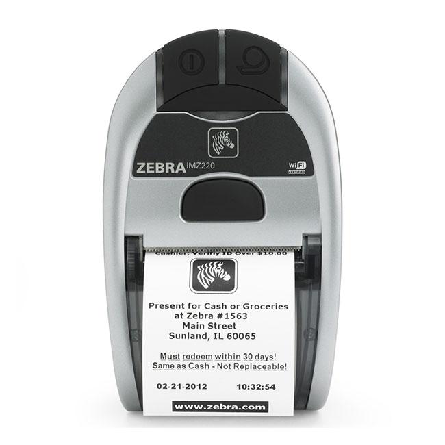 Термопринтер этикеток Zebra iMZ 220 2'' Мобильный чековый термо-принтер, WiFi,USB-2