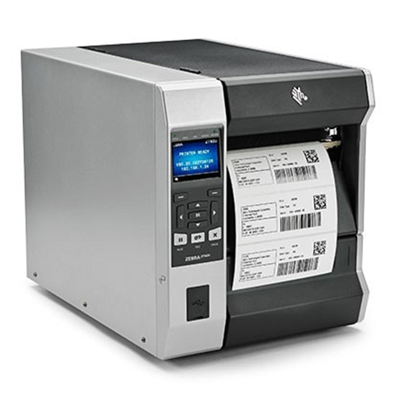 Термотрансферный принтер Zebra TT Printer ZT620; 6", 203 dpi, Euro and UK cord, Serial, USB, Gigabit Ethernet, Bluetooth 4.0, USB Host, Wireless 802.11 AC, Tear, Color, ZPL-1
