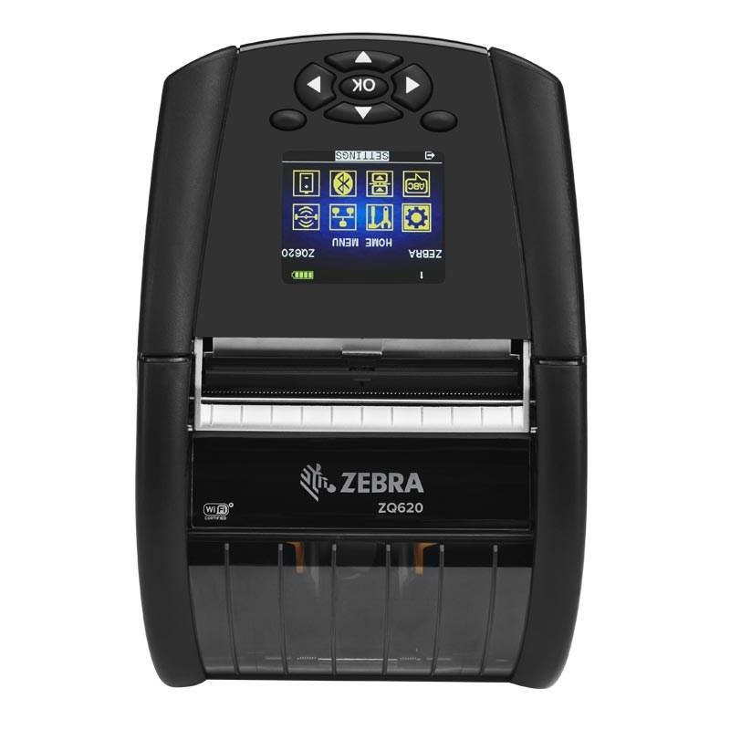 Термопринтер этикеток Zebra DT Printer ZQ620 3"/72mm; English fonts,BT 4.x, Linered platen, 0.75" core, Group E, Shoulder strap, Belt clip, Media Width Sen-1