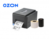  Принтер для этикеток TSC TE200 (комплект для маркировки Озон) + этикетки 300 шт. + 1 риббон 300 метров